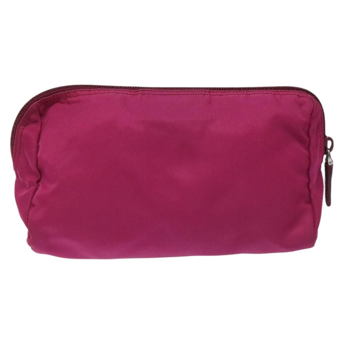 Prada Cosmetic Pouch Pink Synthetic Clutch Bag (Pre-Owned) Size ONE SIZE - 2 Thumbnail