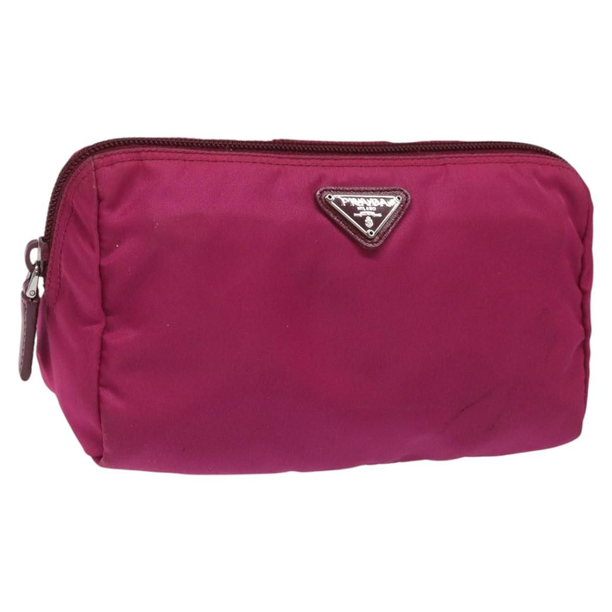 Prada Cosmetic Pouch Pink Synthetic Clutch Bag (Pre-Owned) Size ONE SIZE - 3 Thumbnail