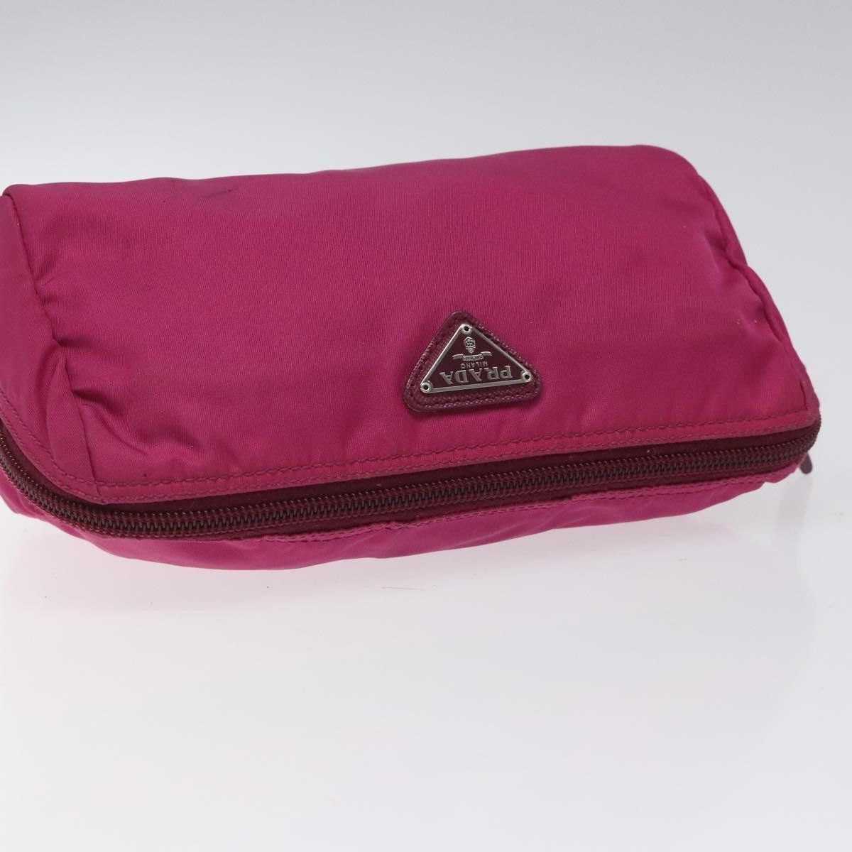Prada Cosmetic Pouch Pink Synthetic Clutch Bag (Pre-Owned) Size ONE SIZE - 6 Thumbnail