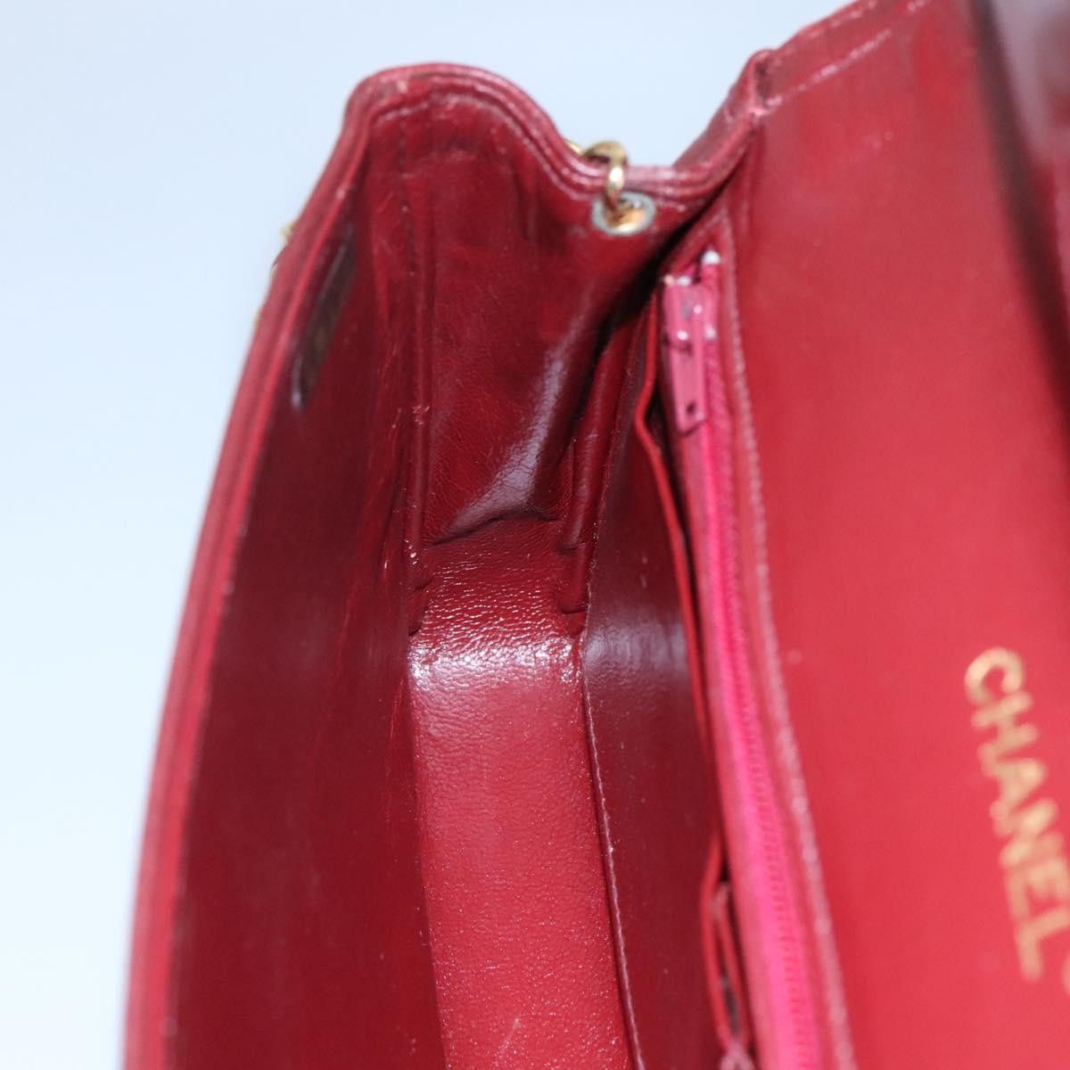 Chanel Single Flap Red Leather Shoulder Bag (Pre-Owned) Size ONE SIZE - 17 Thumbnail