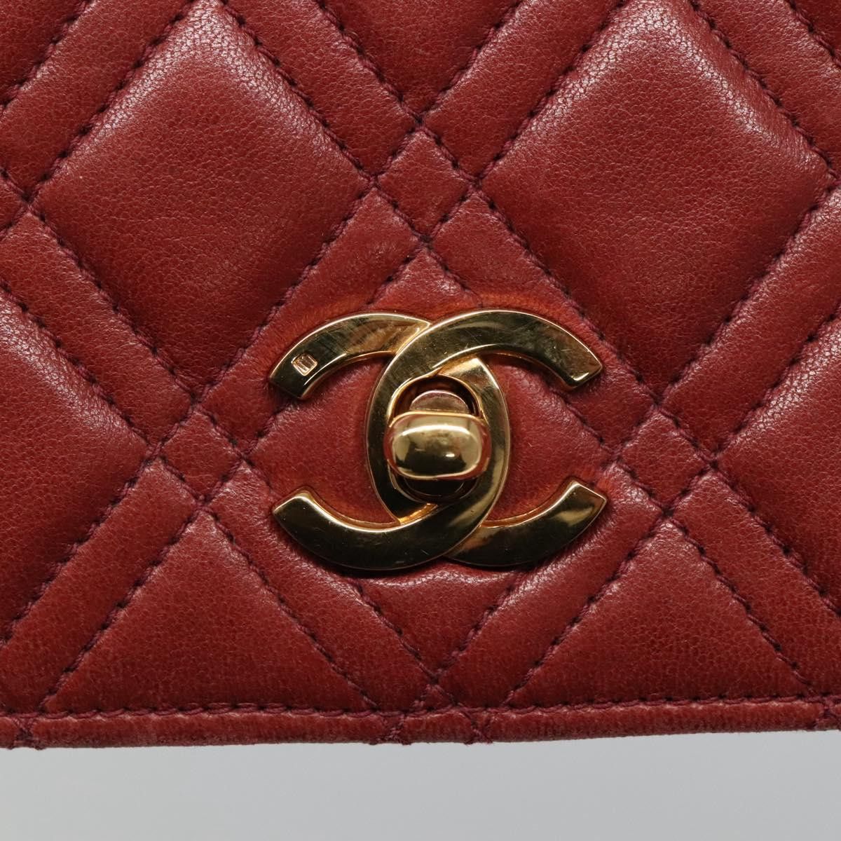 Chanel Single Flap Red Leather Shoulder Bag (Pre-Owned) Size ONE SIZE - 13 Thumbnail