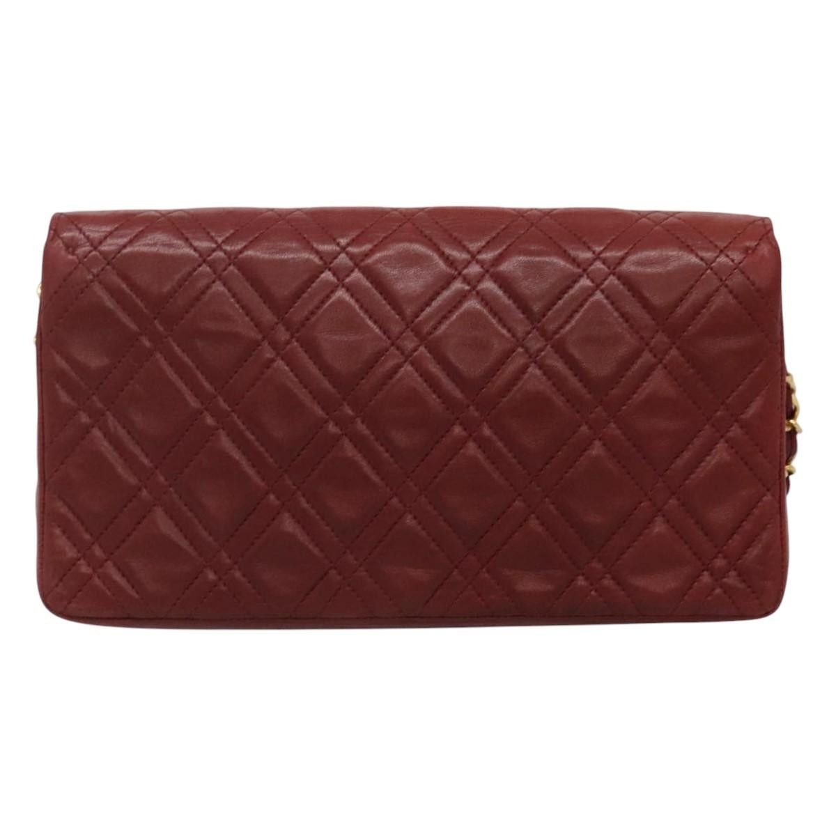 Chanel Single Flap Red Leather Shoulder Bag (Pre-Owned) Size ONE SIZE - 2 Thumbnail