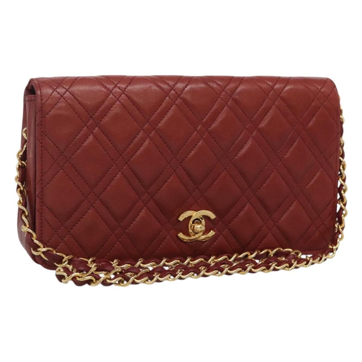 Chanel Single Flap Red Leather Shoulder Bag (Pre-Owned) Size ONE SIZE - 20 Thumbnail