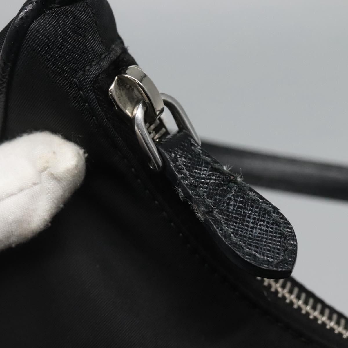 Prada Re-Edition Black Canvas Shoulder Bag (Pre-Owned) Size ONE SIZE - 14 Thumbnail