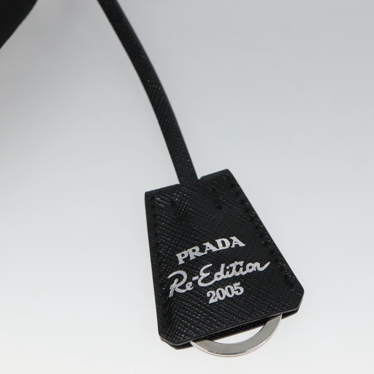 Prada Re-Edition Black Canvas Shoulder Bag (Pre-Owned) Size ONE SIZE - 15 Thumbnail