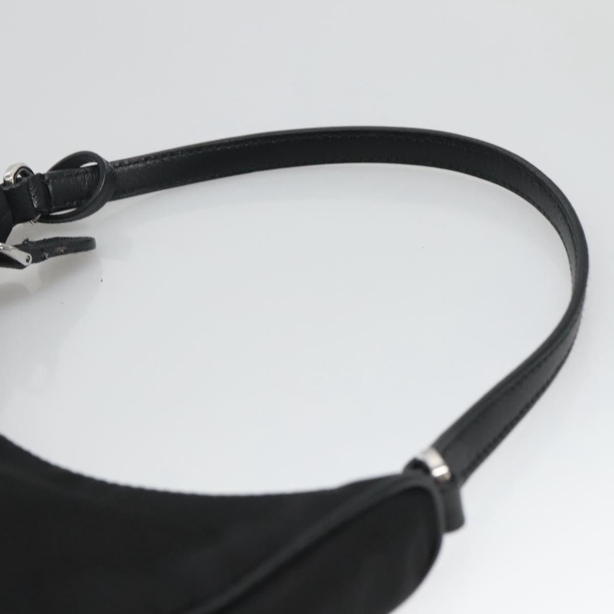 Prada Re-Edition Black Canvas Shoulder Bag (Pre-Owned) Size ONE SIZE - 7 Thumbnail