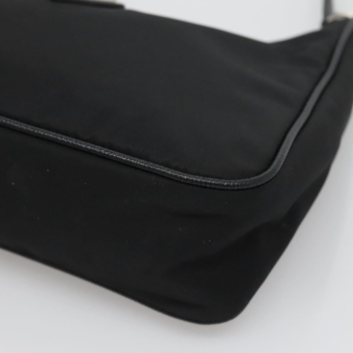 Prada Re-Edition Black Canvas Shoulder Bag (Pre-Owned) Size ONE SIZE - 9 Thumbnail