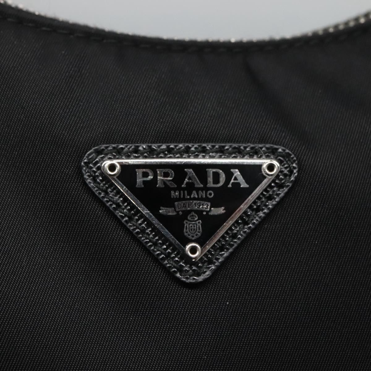 Prada Re-Edition Black Canvas Shoulder Bag (Pre-Owned) Size ONE SIZE - 13 Thumbnail