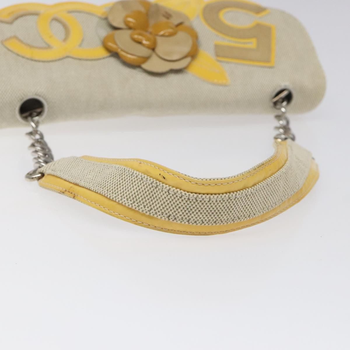 Chanel Camellia Grey Canvas Shoulder Bag (Pre-Owned) Size ONE SIZE - 7 Thumbnail