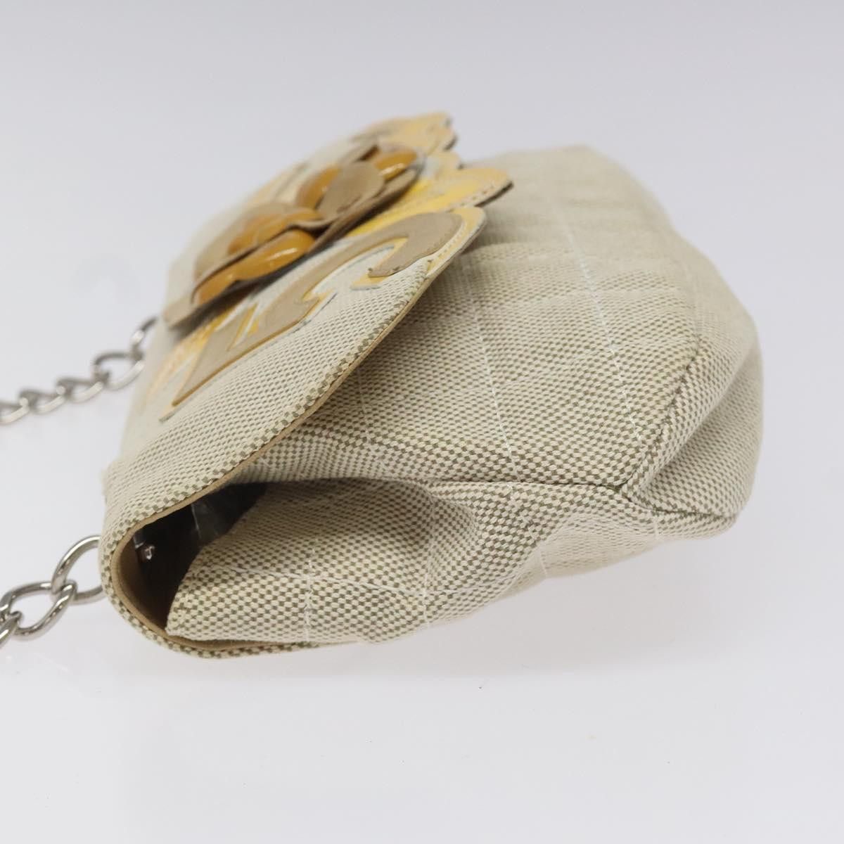 Chanel Camellia Grey Canvas Shoulder Bag (Pre-Owned) Size ONE SIZE - 5 Thumbnail