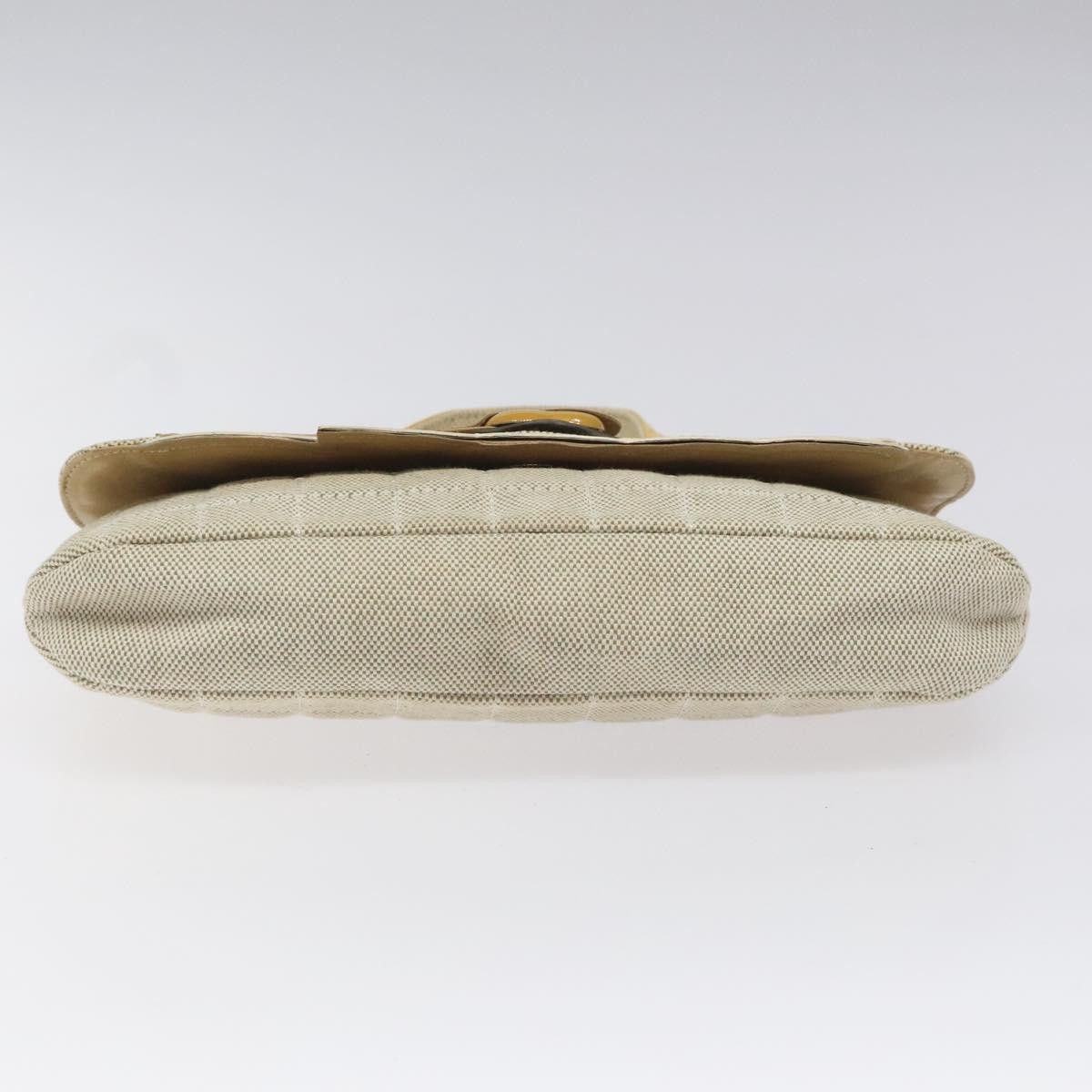 Chanel Camellia Grey Canvas Shoulder Bag (Pre-Owned) Size ONE SIZE - 9 Thumbnail