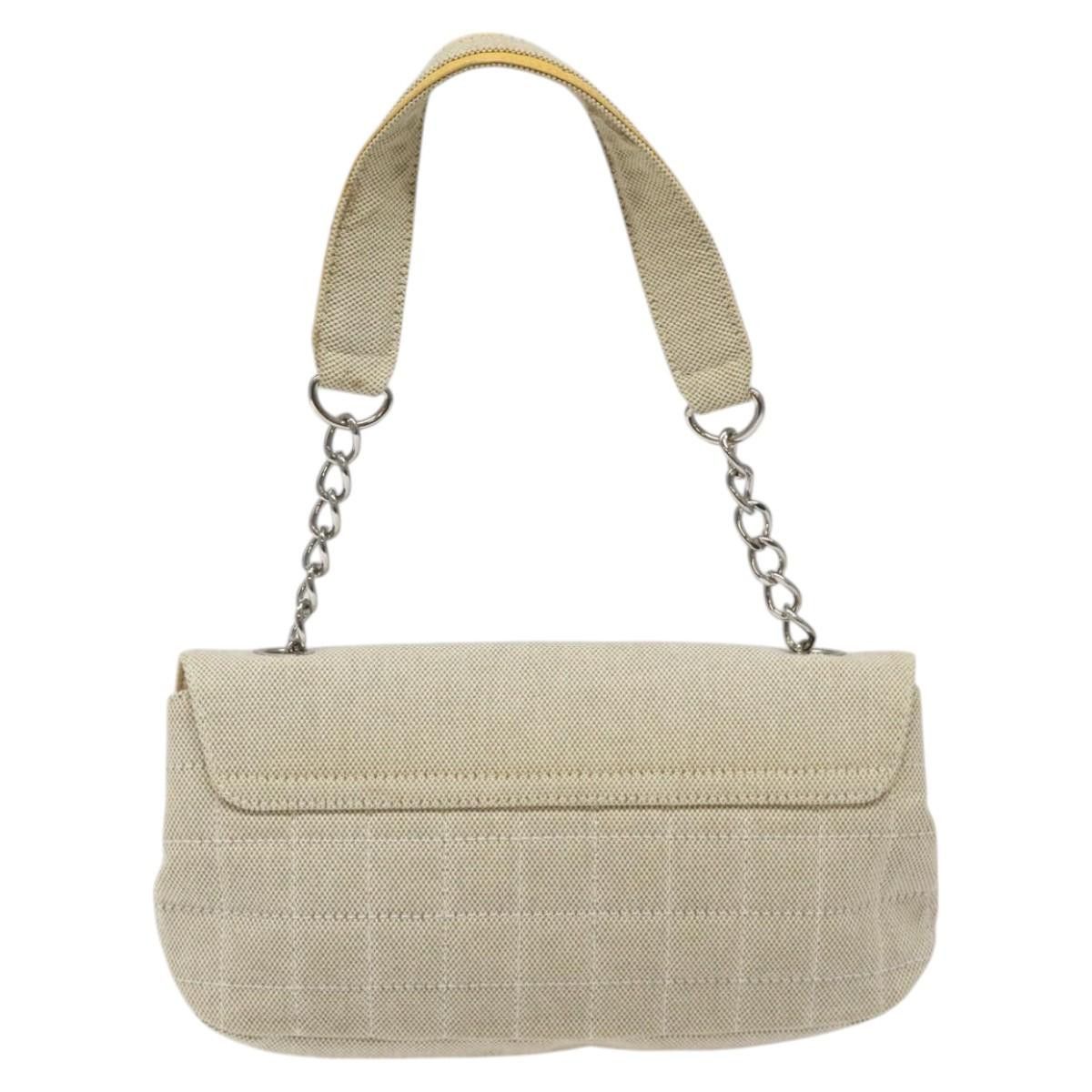 Chanel Camellia Grey Canvas Shoulder Bag (Pre-Owned) Size ONE SIZE - 2 Thumbnail