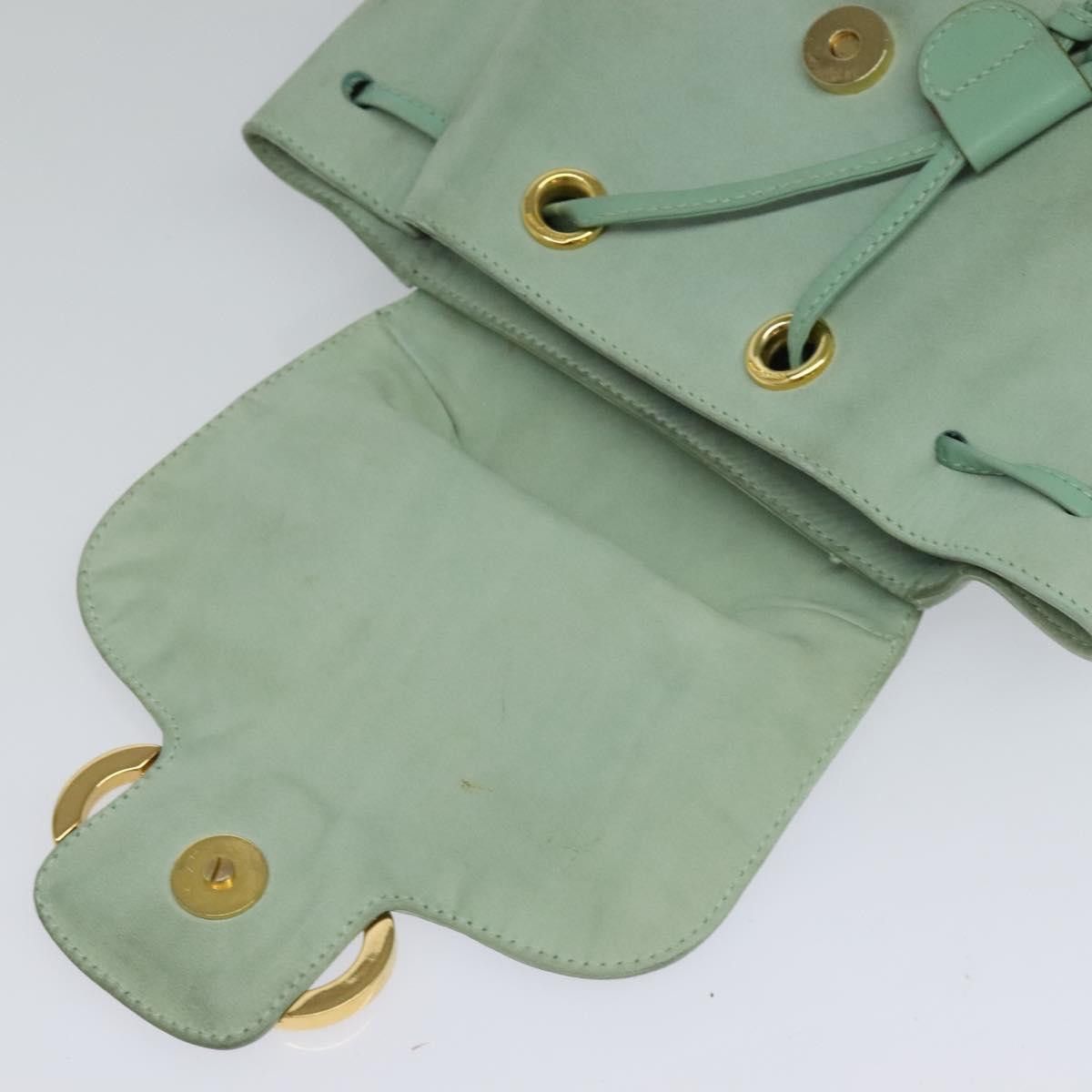 Salvatore Ferragamo Gancini Blue Suede Backpack Bag (Pre-Owned) Size ONE SIZE - 18 Thumbnail