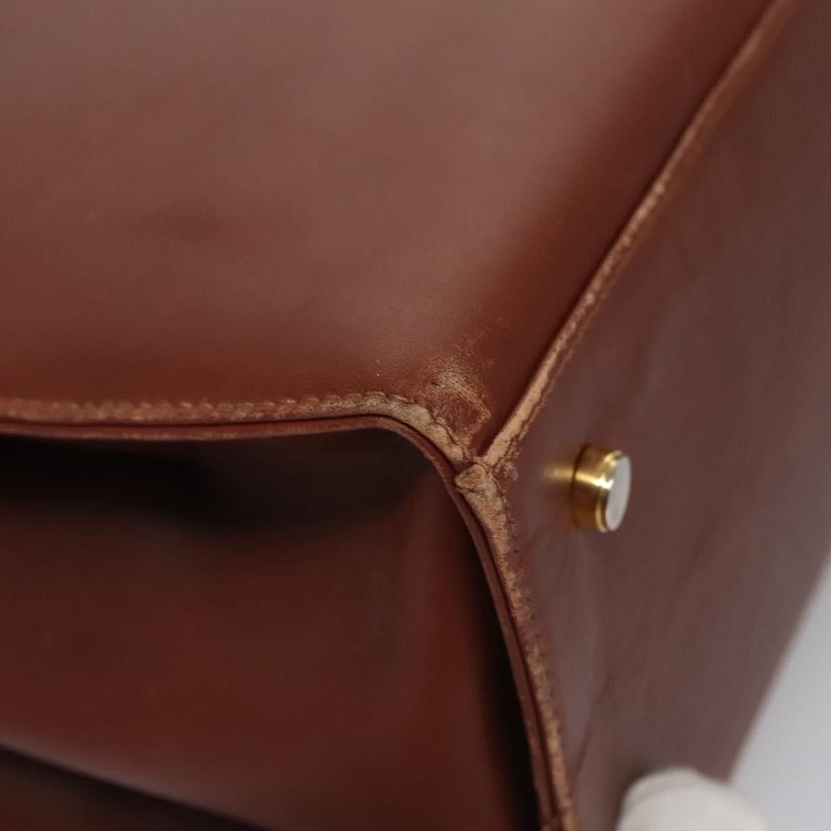 Salvatore Ferragamo Gancini Brown Leather Shoulder Bag (Pre-Owned) Size ONE SIZE - 12 Thumbnail