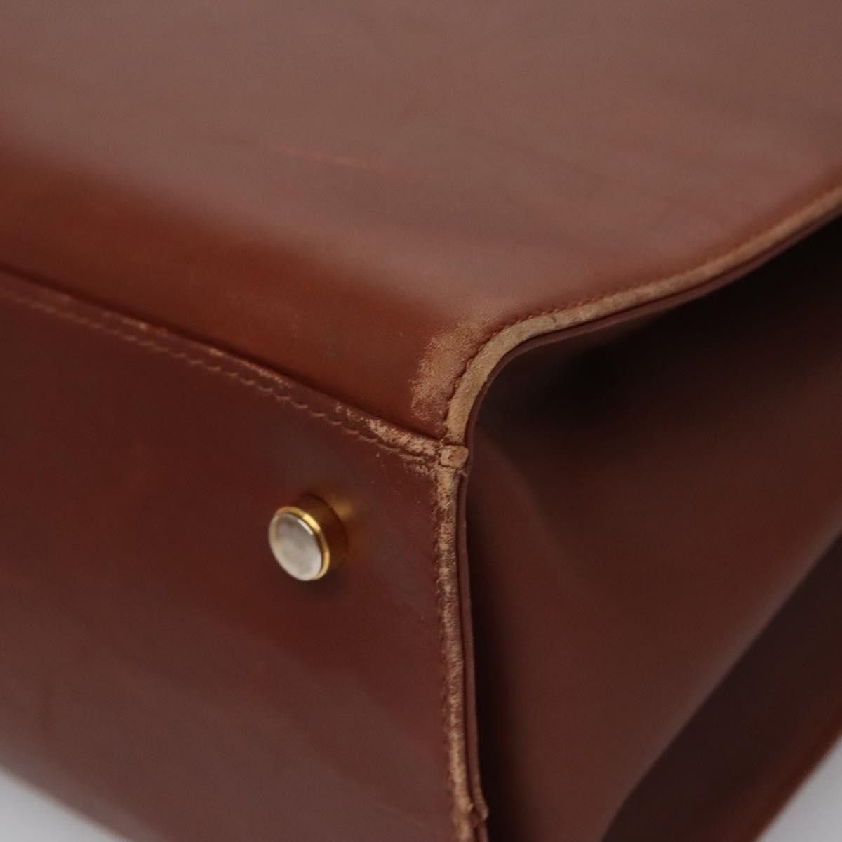 Salvatore Ferragamo Gancini Brown Leather Shoulder Bag (Pre-Owned) Size ONE SIZE - 11 Thumbnail