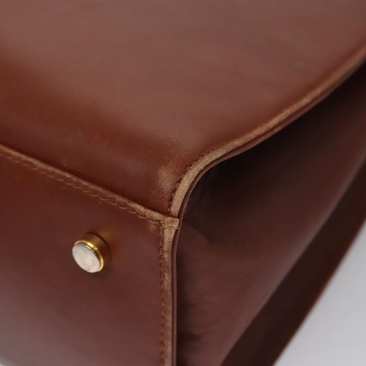 Salvatore Ferragamo Gancini Brown Leather Shoulder Bag (Pre-Owned) Size ONE SIZE - 13 Thumbnail