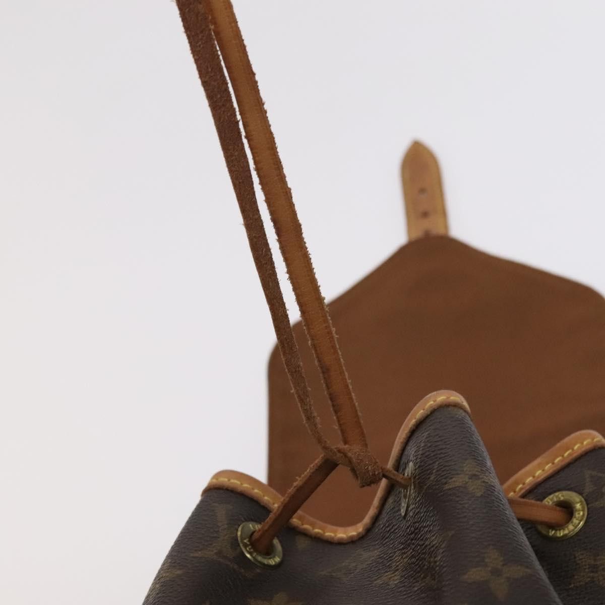 Louis Vuitton Montsouris Mm Brown Canvas Backpack Bag (Pre-Owned) Size ONE SIZE - 17 Thumbnail