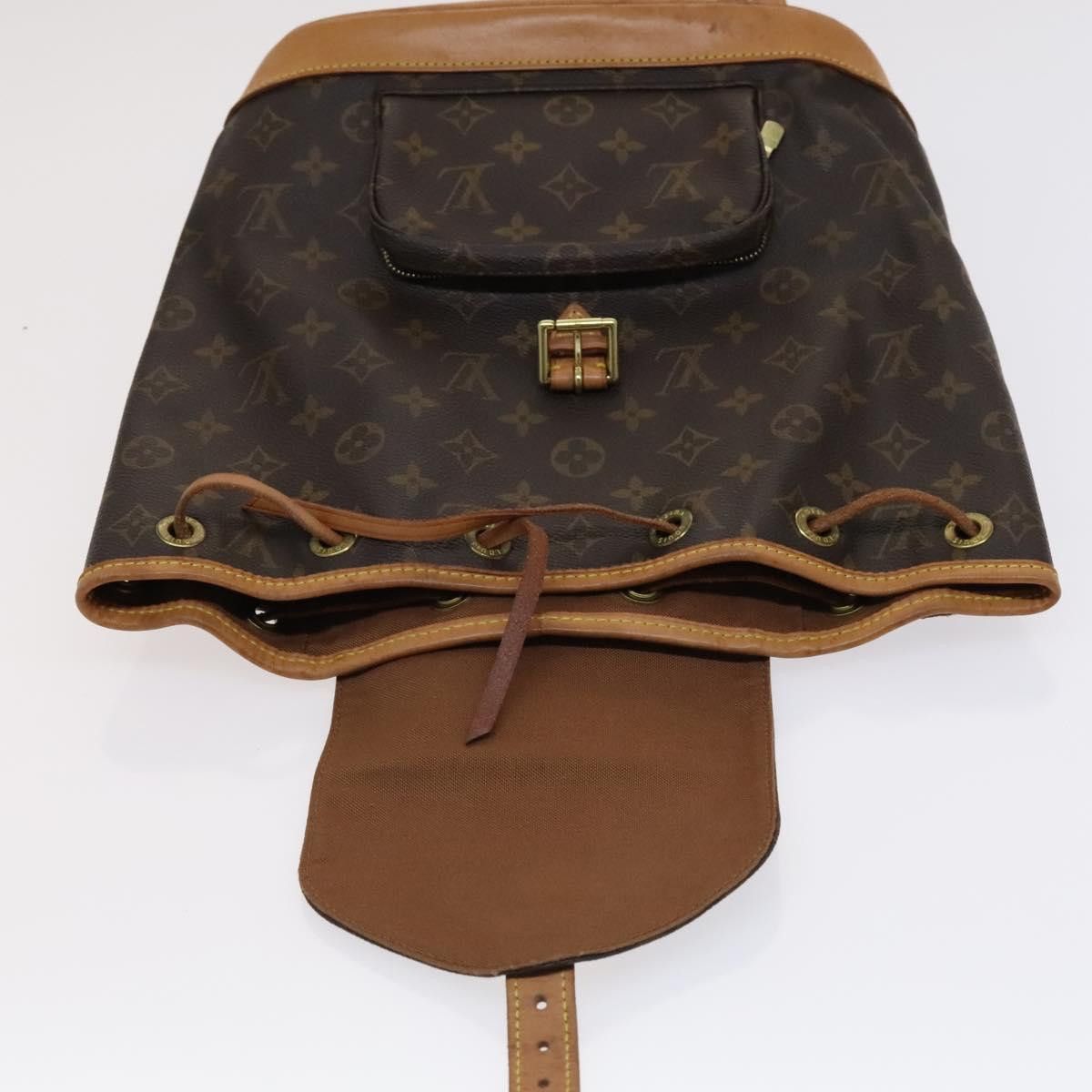 Louis Vuitton Montsouris Mm Brown Canvas Backpack Bag (Pre-Owned) Size ONE SIZE - 18 Thumbnail