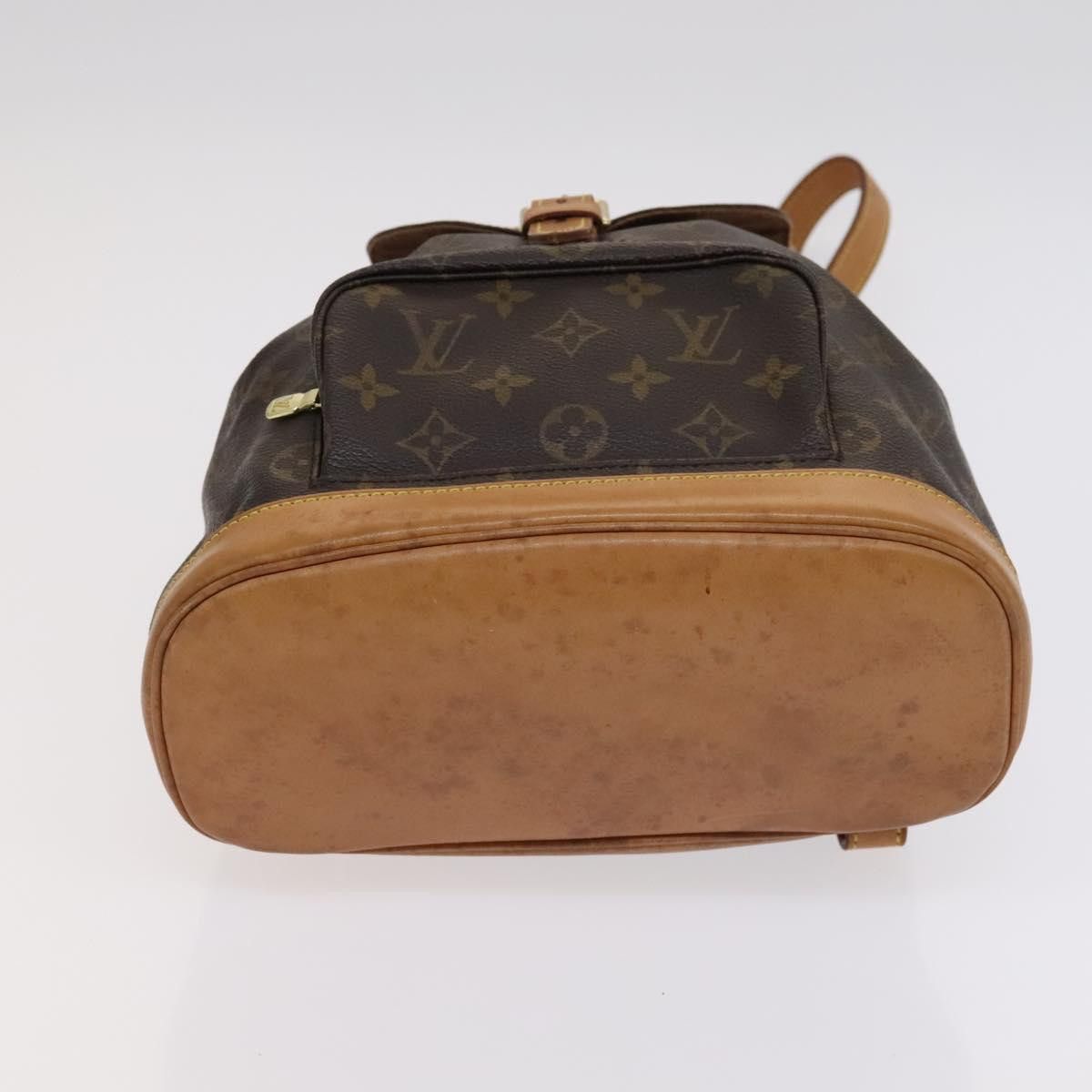Louis Vuitton Montsouris Mm Brown Canvas Backpack Bag (Pre-Owned) Size ONE SIZE - 9 Thumbnail