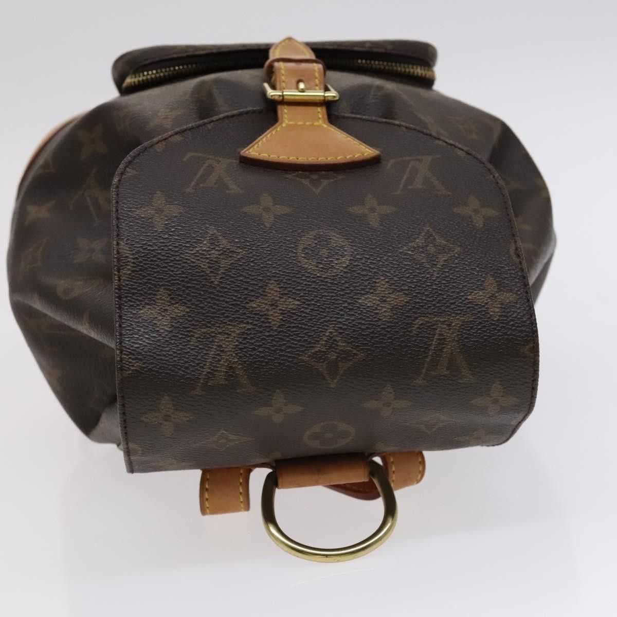 Louis Vuitton Montsouris Mm Brown Canvas Backpack Bag (Pre-Owned) Size ONE SIZE - 6 Thumbnail