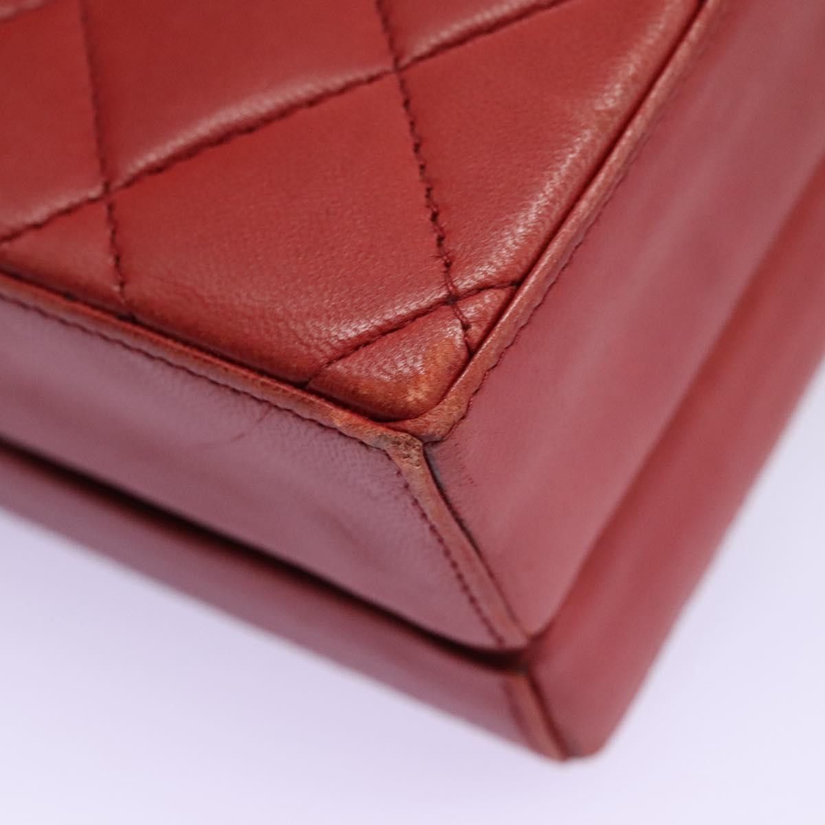 Chanel Cc Red Leather Handbag (Pre-Owned) Size ONE SIZE - 11 Thumbnail