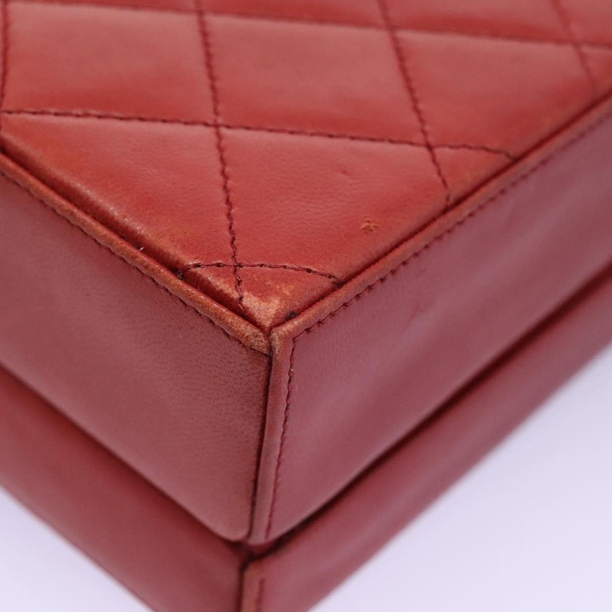 Chanel Cc Red Leather Handbag (Pre-Owned) Size ONE SIZE - 10 Thumbnail