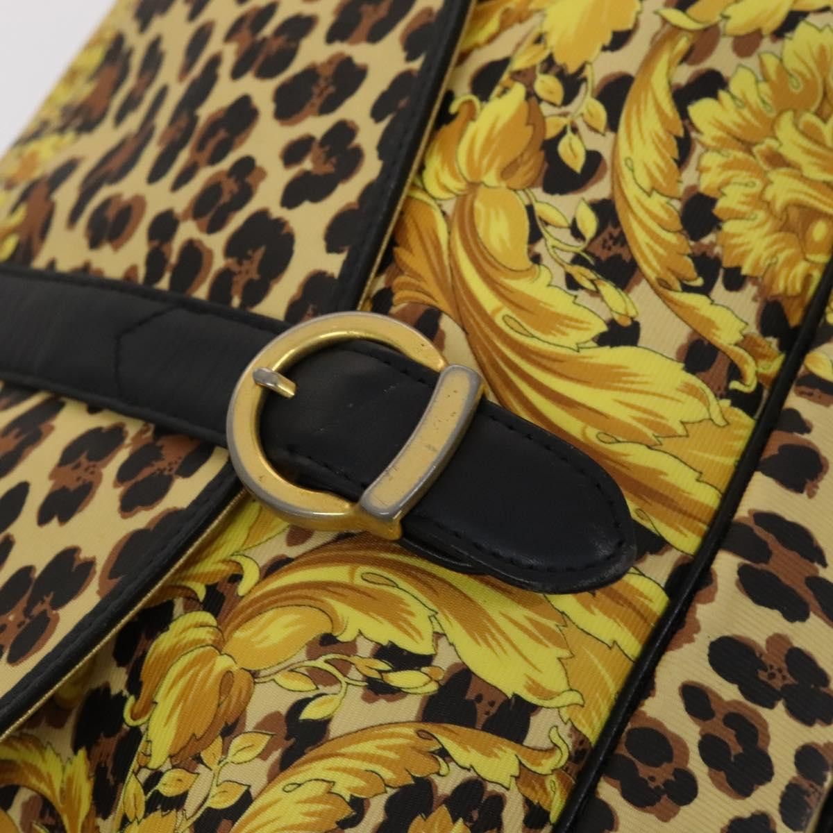 Versace - Yellow Canvas Shoulder Bag (Pre-Owned) Size ONE SIZE - 16 Thumbnail