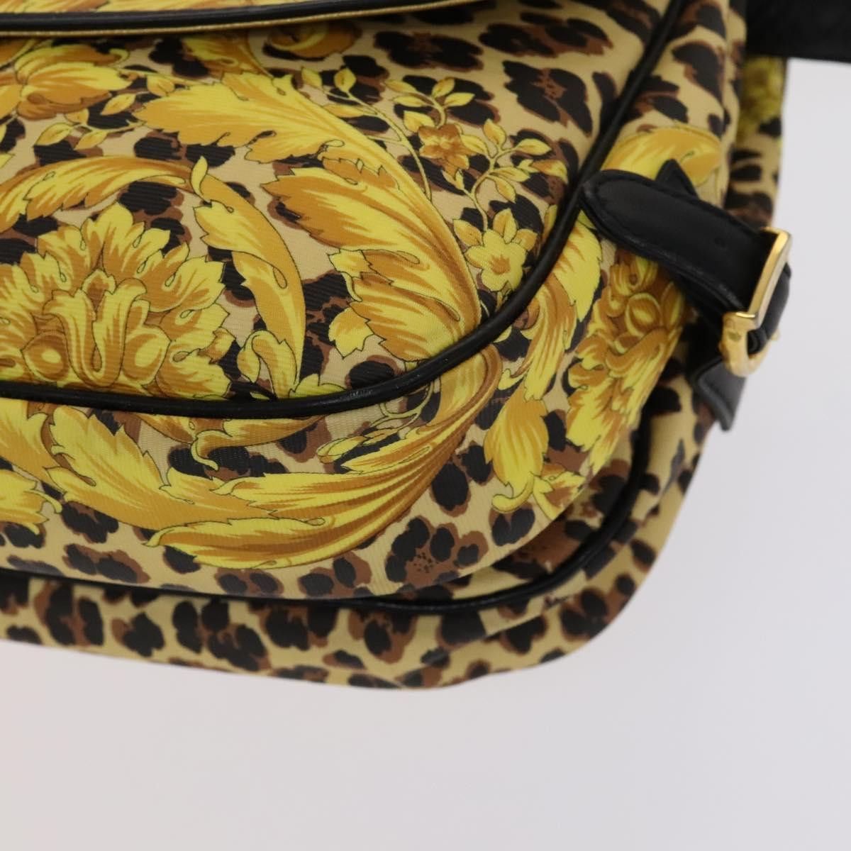 Versace - Yellow Canvas Shoulder Bag (Pre-Owned) Size ONE SIZE - 10 Thumbnail