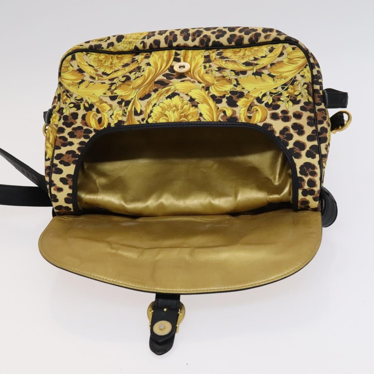 Versace - Yellow Canvas Shoulder Bag (Pre-Owned) Size ONE SIZE - 17 Thumbnail