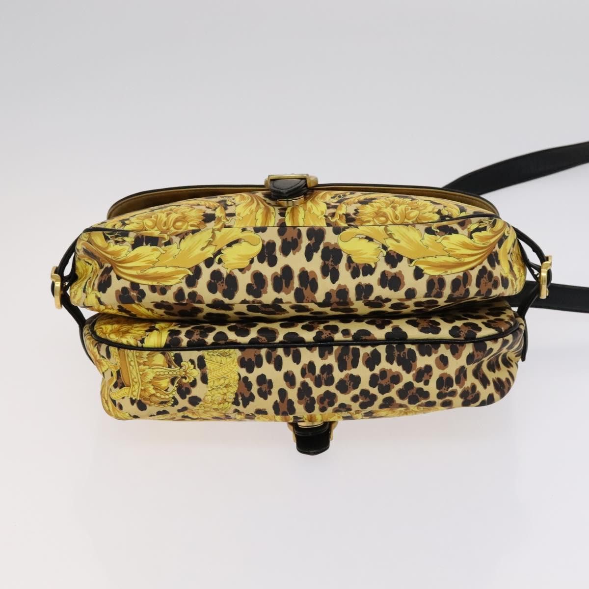 Versace - Yellow Canvas Shoulder Bag (Pre-Owned) Size ONE SIZE - 9 Thumbnail