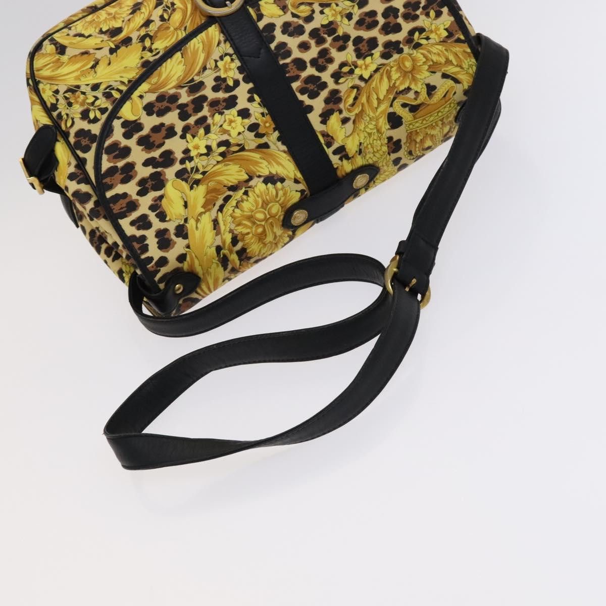 Versace - Yellow Canvas Shoulder Bag (Pre-Owned) Size ONE SIZE - 7 Thumbnail