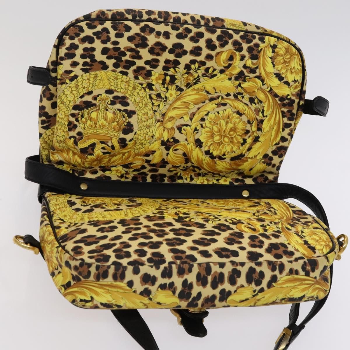 Versace - Yellow Canvas Shoulder Bag (Pre-Owned) Size ONE SIZE - 15 Thumbnail