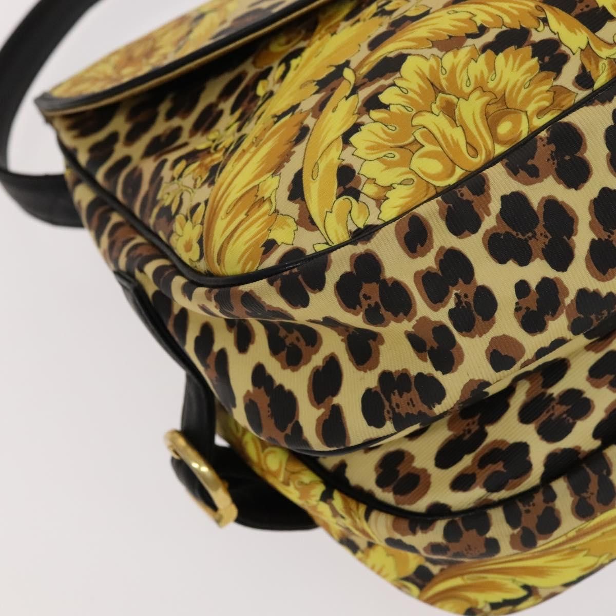 Versace - Yellow Canvas Shoulder Bag (Pre-Owned) Size ONE SIZE - 13 Thumbnail