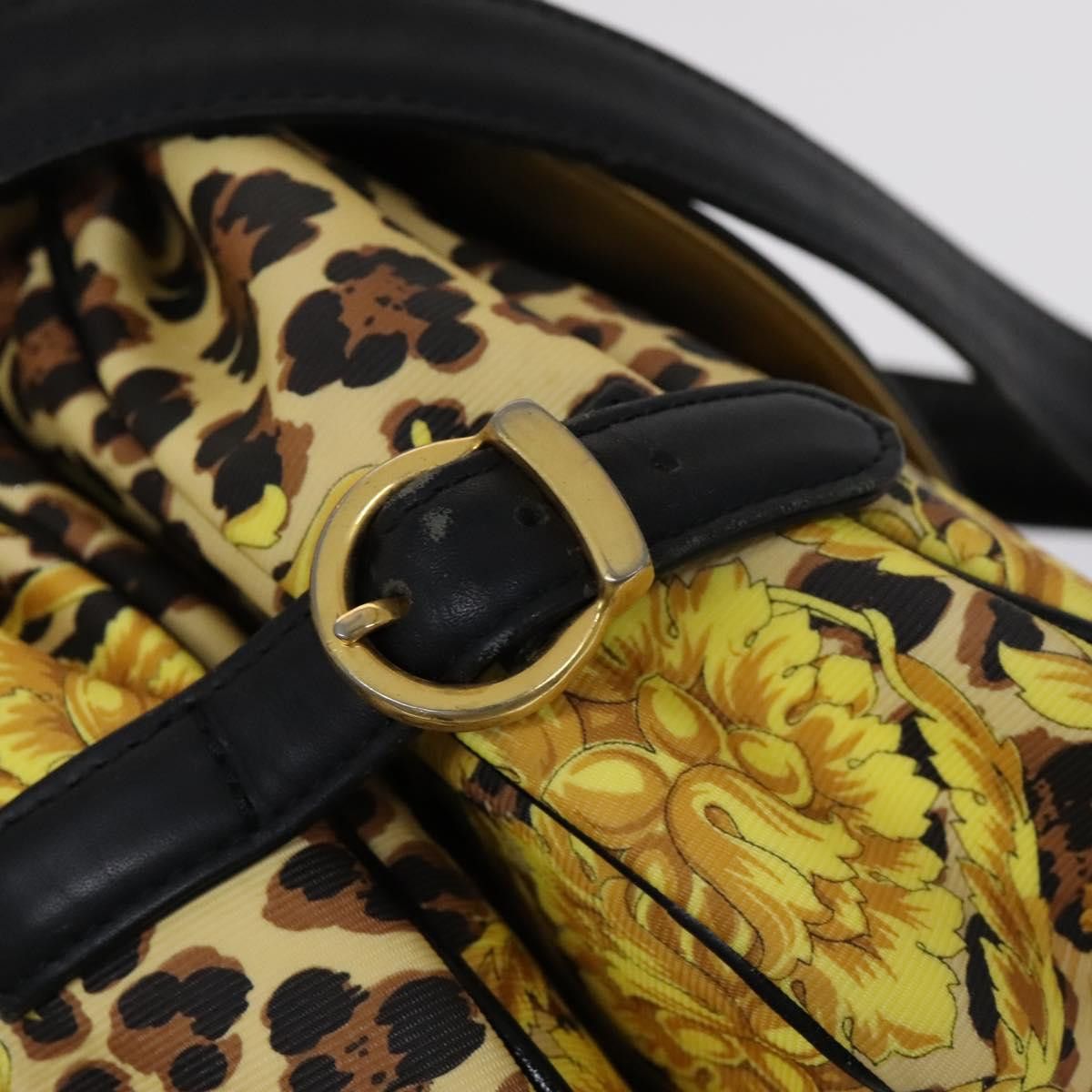 Versace - Yellow Canvas Shoulder Bag (Pre-Owned) Size ONE SIZE - 14 Thumbnail
