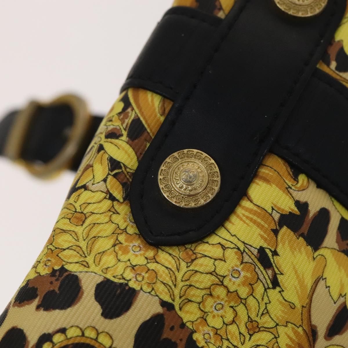 Versace - Yellow Canvas Shoulder Bag (Pre-Owned) Size ONE SIZE - 18 Thumbnail