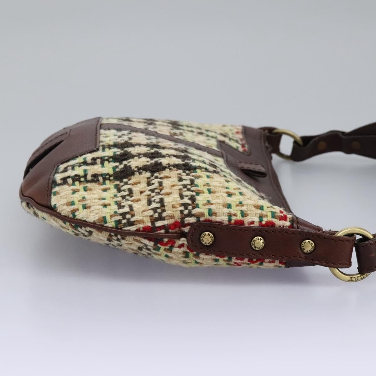 Burberry House Check Multicolour Tweed Shoulder Bag (Pre-Owned) Size ONE SIZE - 5 Thumbnail
