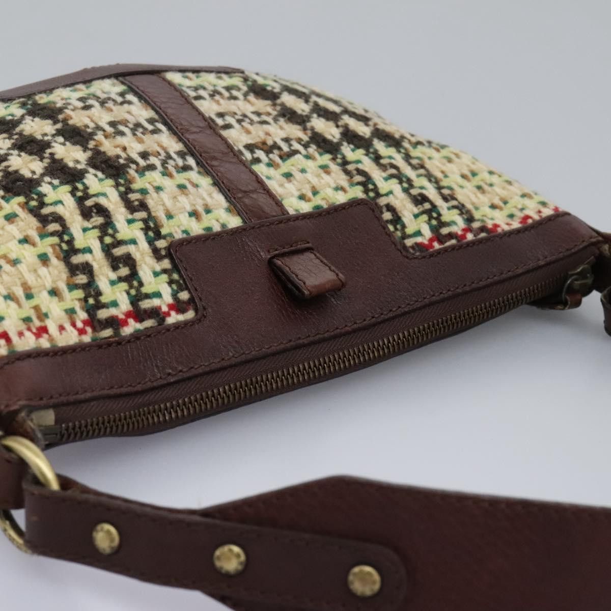 Burberry House Check Multicolour Tweed Shoulder Bag (Pre-Owned) Size ONE SIZE - 6 Thumbnail