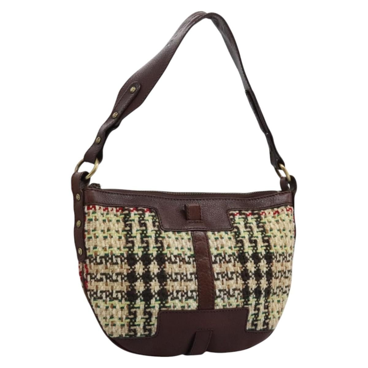 Burberry House Check Multicolour Tweed Shoulder Bag (Pre-Owned) Size ONE SIZE - 3 Thumbnail