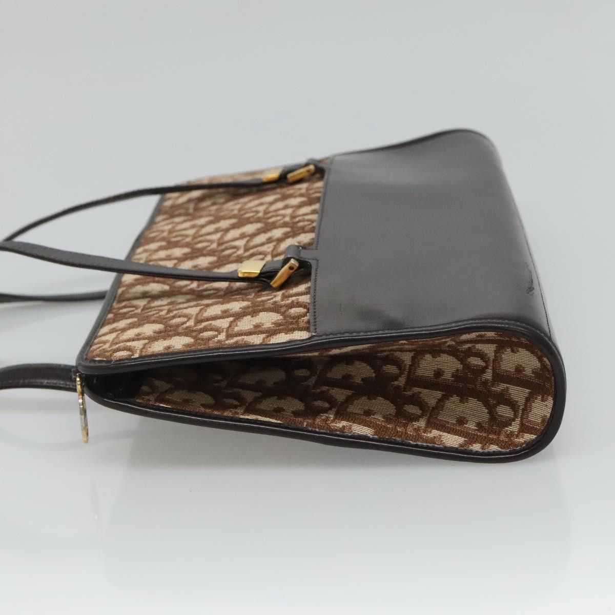 Dior Trotter Beige Canvas Shoulder Bag (Pre-Owned) Size ONE SIZE - 5 Thumbnail
