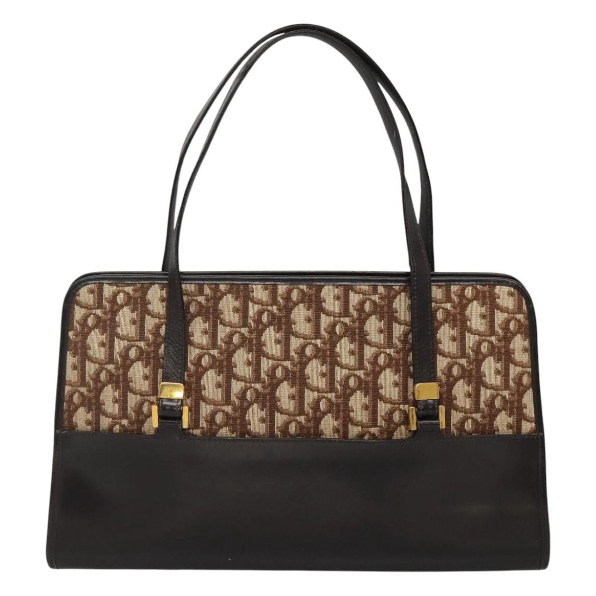 Dior Trotter Beige Canvas Shoulder Bag (Pre-Owned) Size ONE SIZE - 2 Thumbnail