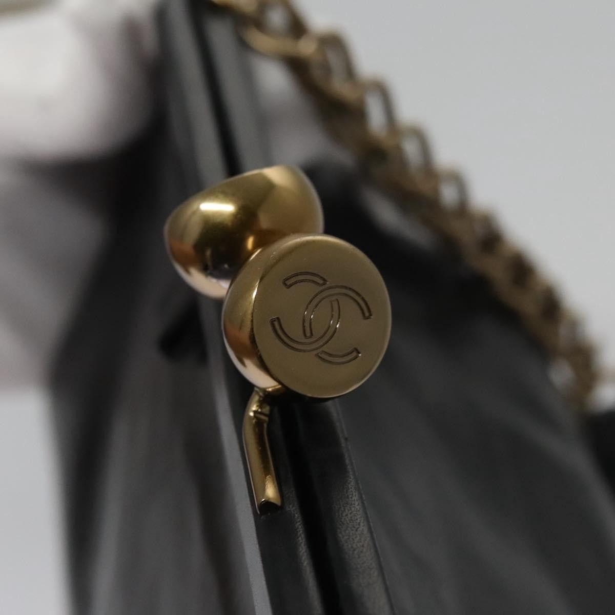 Chanel Coco Mark Black Leather Shoulder Bag (Pre-Owned) Size ONE SIZE - 13 Thumbnail