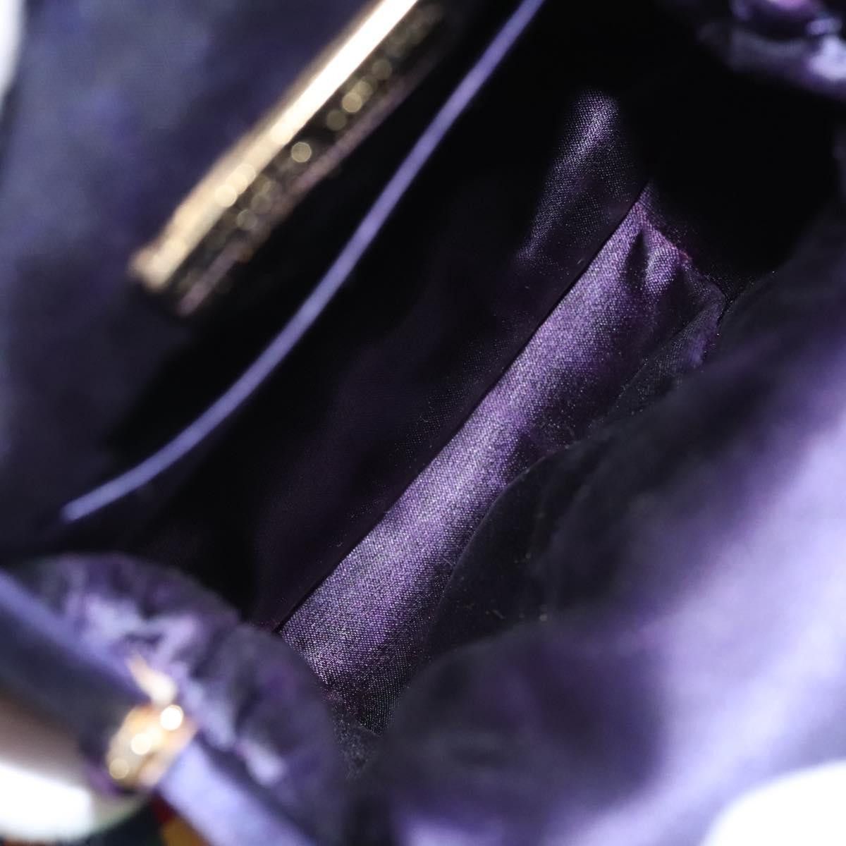 Bottega Veneta Intrecciato Purple Canvas Shoulder Bag (Pre-Owned) Size ONE SIZE - 13 Thumbnail