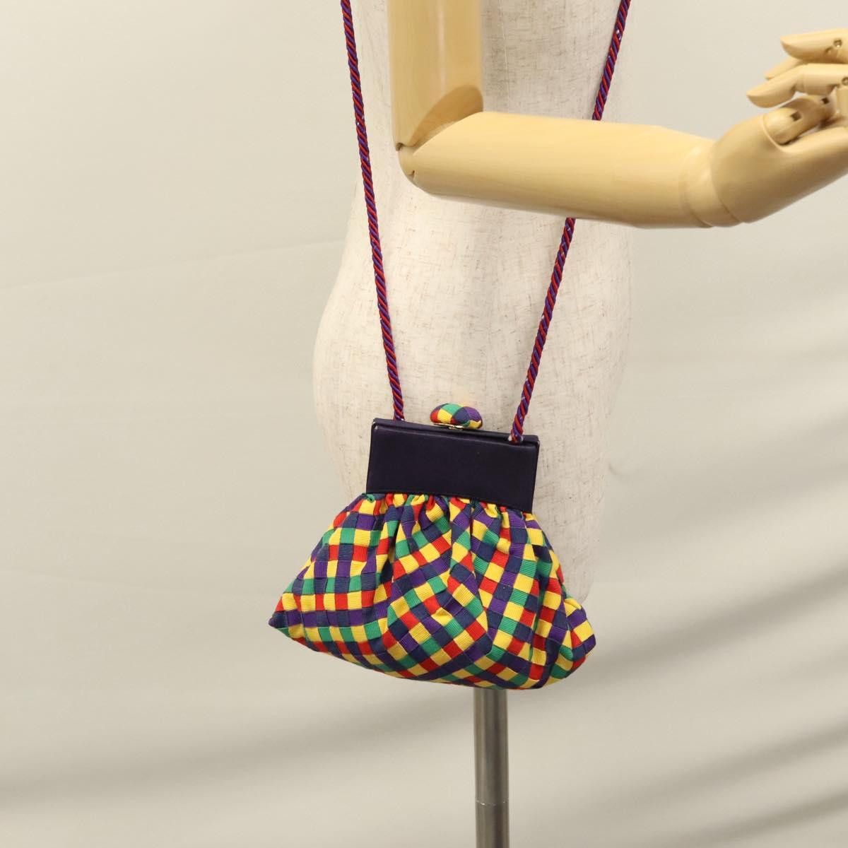 Bottega Veneta Intrecciato Purple Canvas Shoulder Bag (Pre-Owned) Size ONE SIZE - 16 Thumbnail