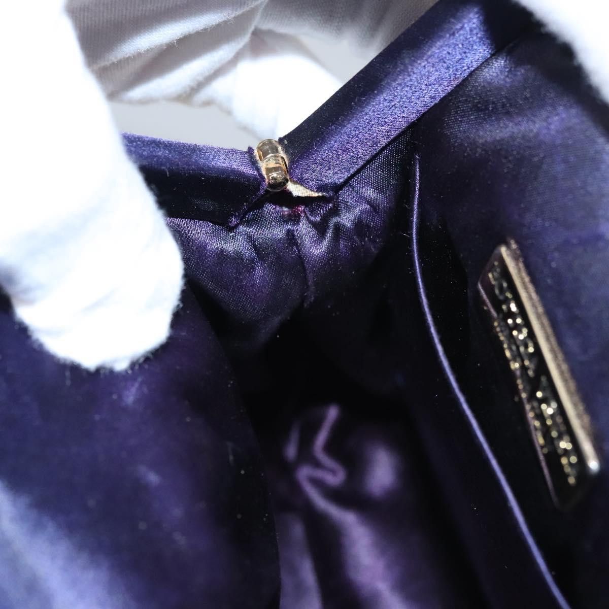 Bottega Veneta Intrecciato Purple Canvas Shoulder Bag (Pre-Owned) Size ONE SIZE - 19 Thumbnail