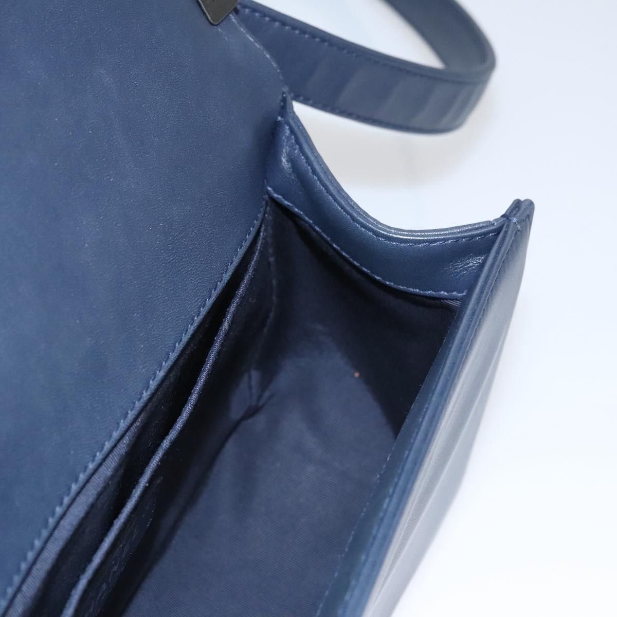 Chanel Boy Navy Leather Shoulder Bag (Pre-Owned) Size ONE SIZE - 18 Thumbnail