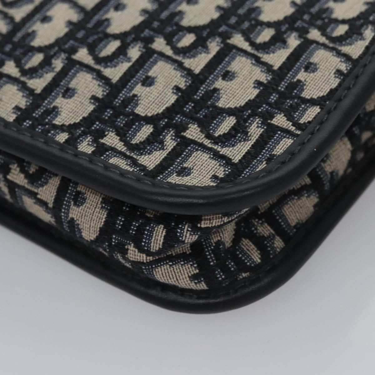 Dior Trotter Navy Canvas Clutch Bag (Pre-Owned) Size ONE SIZE - 5 Thumbnail