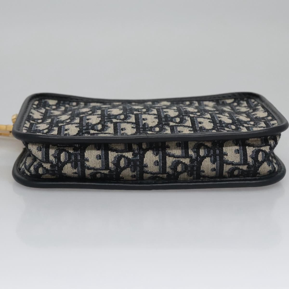 Dior Trotter Navy Canvas Clutch Bag (Pre-Owned) Size ONE SIZE - 15 Thumbnail