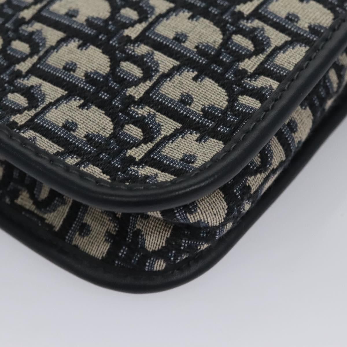 Dior Trotter Navy Canvas Clutch Bag (Pre-Owned) Size ONE SIZE - 6 Thumbnail