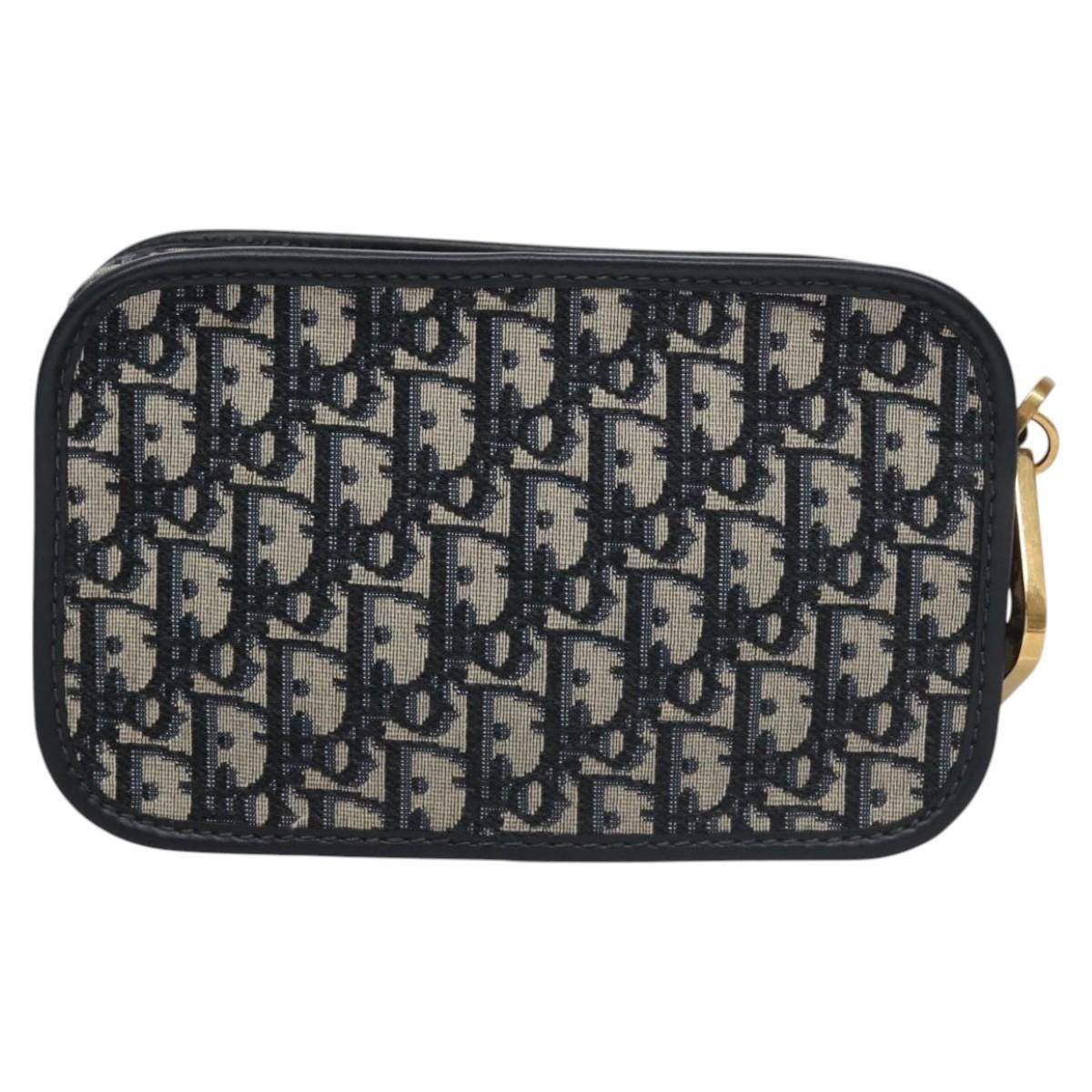 Dior Trotter Navy Canvas Clutch Bag (Pre-Owned) Size ONE SIZE - 2 Thumbnail