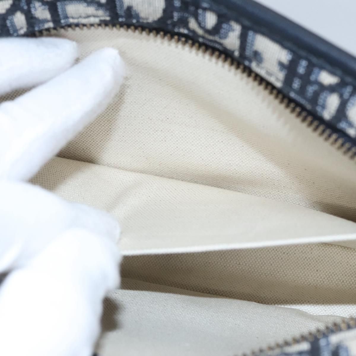 Dior Trotter Navy Canvas Clutch Bag (Pre-Owned) Size ONE SIZE - 20 Thumbnail